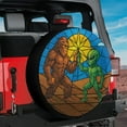 thumbnail image 3 of Lotusprinthandmade Funny Bigfoot and UFO Spare Tire Cover Without Backup Camera Hole 6 Sizes (31 in.), 3 of 7