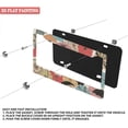 thumbnail image 3 of 1Pack License Plate Frames with Colorful Vintage Umbrellas Pattern Includes Screws & Caps Full Accessories Included Size 6.3x12.2inch(16x31cm), 3 of 8