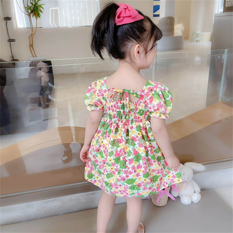 Fall 2023 New Baby Dress For Girl Floral Print Birthday Dresses Long Sleeve  Fashion Cute Princess Cloth Toddler Spring Clothing - Girls Casual Dresses  - AliExpress