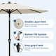 thumbnail image 3 of QinaQin Sombrilla para patio de 10 pies, paraguas de mesa para exterior con manivela suave, inclinación con botón y 8 varillas resistentes, protección UV e impermeable para jardín o terraza, 3 of 7