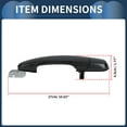 thumbnail image 3 of Unique Bargains Car Exterior Door Handles Rear Right for Hyundai Tucson 2005-2009 ABS Black, 1 Pcs, 3 of 6