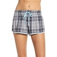 thumbnail image 1 of P.J. Salvage Womens Flannel Pajama Shorts grey S, 1 of 1
