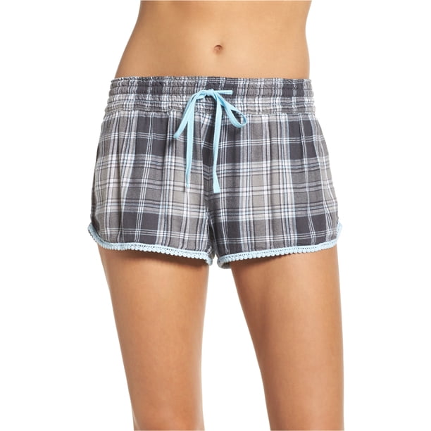P.J. Salvage Womens Flannel Pajama Shorts grey S