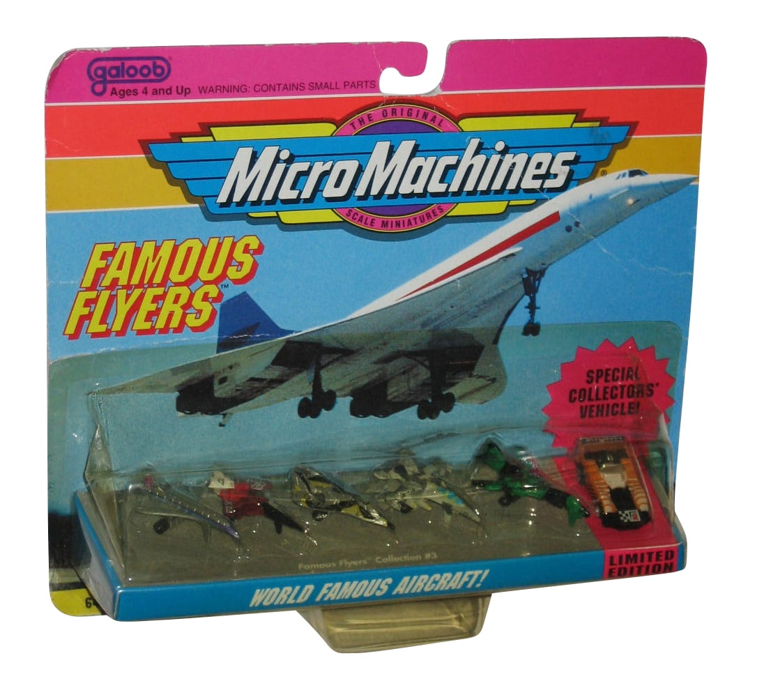 Micro Machines World Famous Flyers Aircraft Collection 3 Galoob Toy