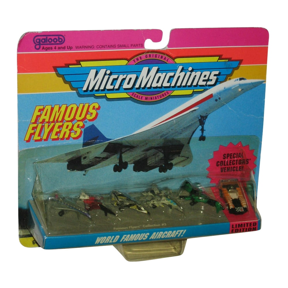 Micro Machines World Famous Flyers Aircraft Collection 3 Galoob Toy