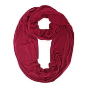Magenta Lightweight Jersey Knit Ring Scarf