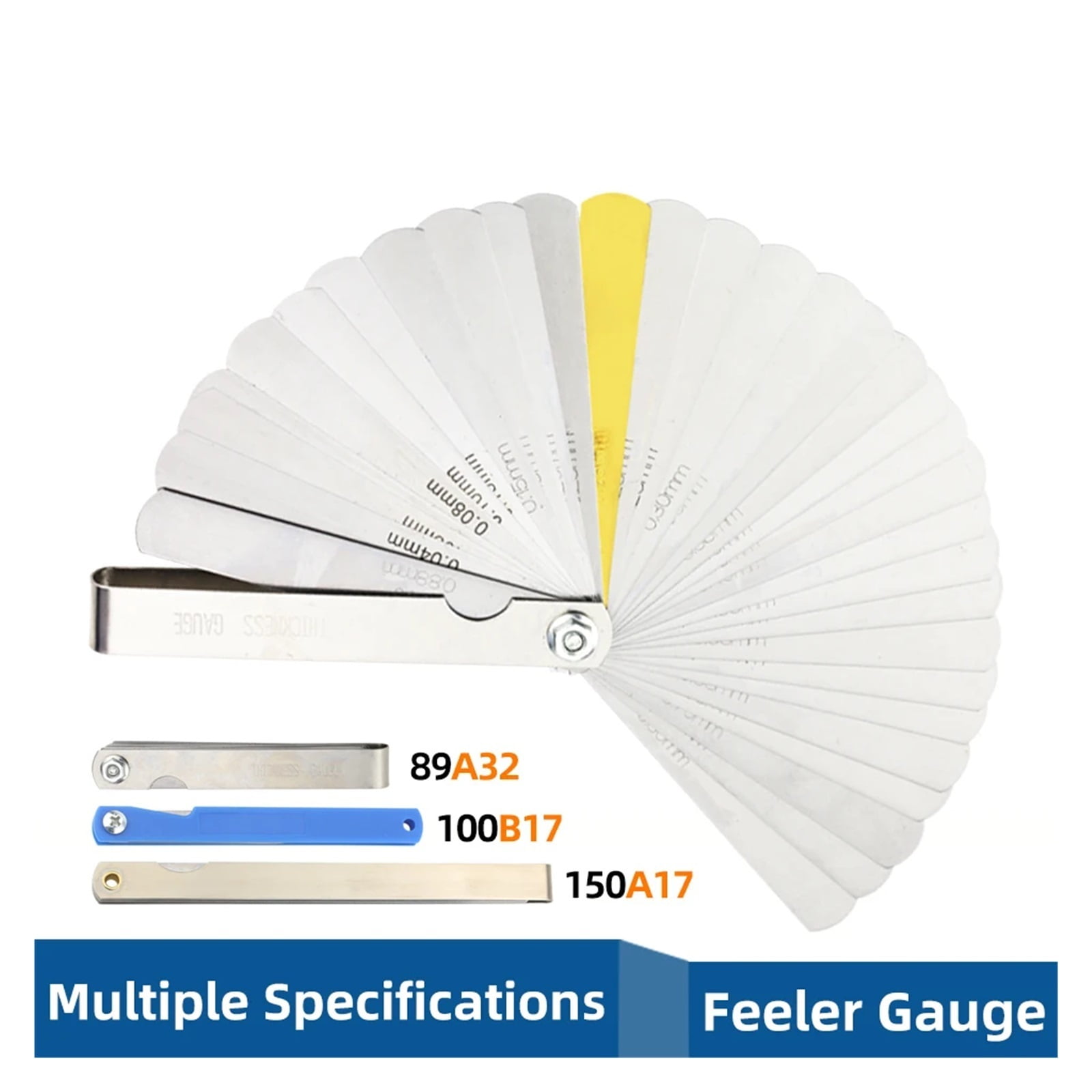 Feeler Gauge Metric Thickness Gauge Set For Measurement Sheet Gauge Blades Valves Foliage of Valves Gap Tools ,Easy Identification