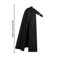 thumbnail image 7 of Yvsxxv 1Pc Black Steampunk Half Shoulder Cloak Asymmetrical Shrug Cape for Women Men Formal Events, 7 of 7