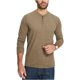 thumbnail image 1 of Camiseta henley jaspeada vintage para hombre resistente a la intemperie, verde, mediana Weatherproof henley, 1 of 2