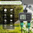 thumbnail image 4 of Sprinkler Timer, Double Outlet User Friendly LCD Display Programmable Water Timer Multifunctional 3 Versatile Watering Modes  for Gardens, 4 of 7