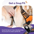thumbnail image 5 of Pigo Dog Harness No Pull Pet Harness with 2 Leash Clips, Adjustable Soft Padded Dog Vest, No Choke Reflective Outdoor Pet Oxford Vest with Easy Control Handle for Large Dogs, Orange, 5 of 11