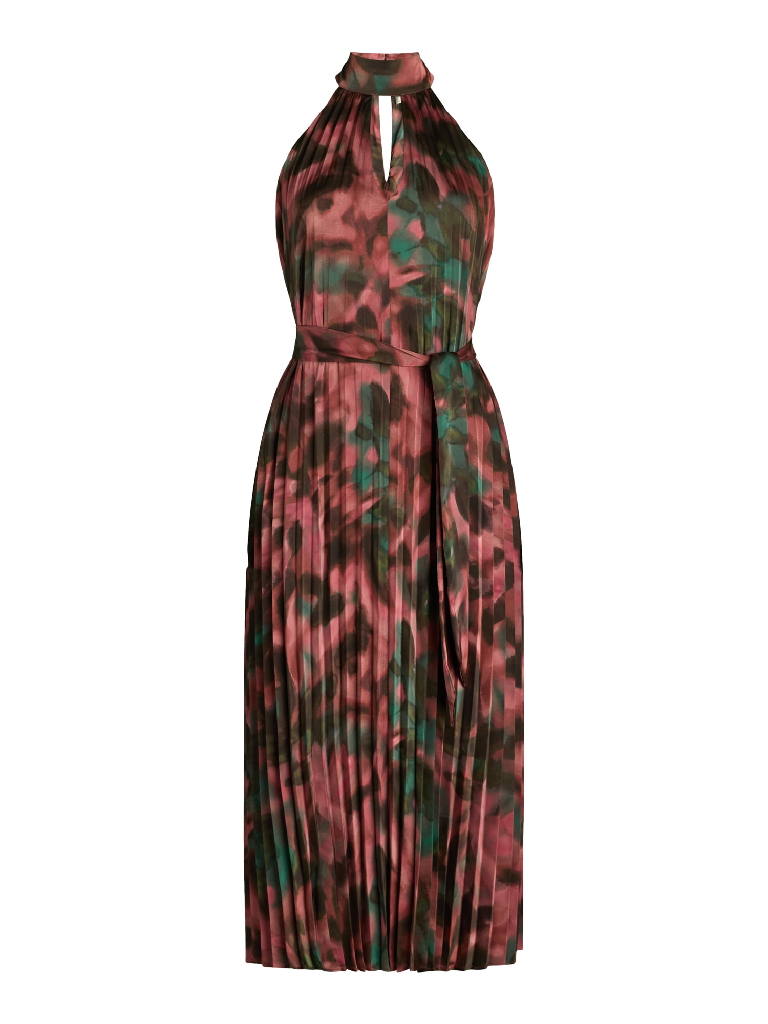 Sofia Jeans Womens Size Halter Pleated Midi Dress