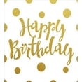 thumbnail image 3 of Birthday Duvet Cover Set, Hand Writing Style Calligraphic Text Celebration Design Polka Dots Old Fashioned, Decorative 3 Piece Bedding Set with 2 Pillow Shams, Calking Size, Yellow White, by Ambesonne, 3 of 3