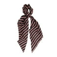 thumbnail image 4 of Unique Bargains 1 Pc Stripes Tie Triangle Ribbon Scrunchies Black, 4 of 5