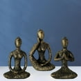 thumbnail image 4 of 3 figuras decorativas de yoga para el hogar, la sala de estar, el dormitorio y el escritorio. dorado, 4 of 8
