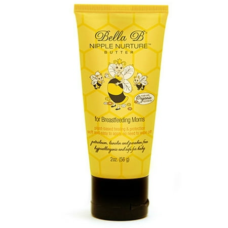 Bella B Nurturing Nipple Butter 2 oz - Organic Nipple Cream For Breastfeeding - Natural Nipplecreams For Breastfeeding - Breastfeeding Nipple Cream - Nipple Cream For Breastfeeding Organic