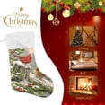 thumbnail image 4 of Coolnut Christmas Stockings 17.7 inch Winter Red Cardinal Bird Xmas Stockings Fireplace Hanging Stockings for Family Christmas Decoration, 4 of 6
