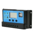 thumbnail image 2 of Controlador de carga solar, 60 A, 12 V, 24 V, cargador de batería solar PWM automático, controlador de carga solar, artesanía superior, 2 of 9