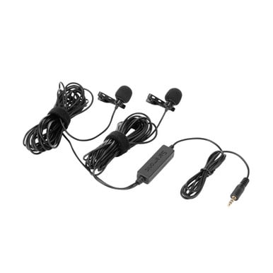 Saramonic LavMicro2M 2-Person Omni Lavalier Mic with 3.5mm TRS/TRRS Output for Cameras, Mobile Devices & More