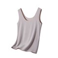 thumbnail image 5 of Lonomox Women's Crew Neck Seamless Tank Tops Basic Sleeveless Layering Undershirt Solid Color Inner Shirts for Daily Wear, 5 of 6