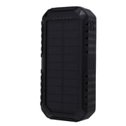 Solar Power Bank, 4 Cables Power Bank 20000mAh Compass  for Travel Orange,Black