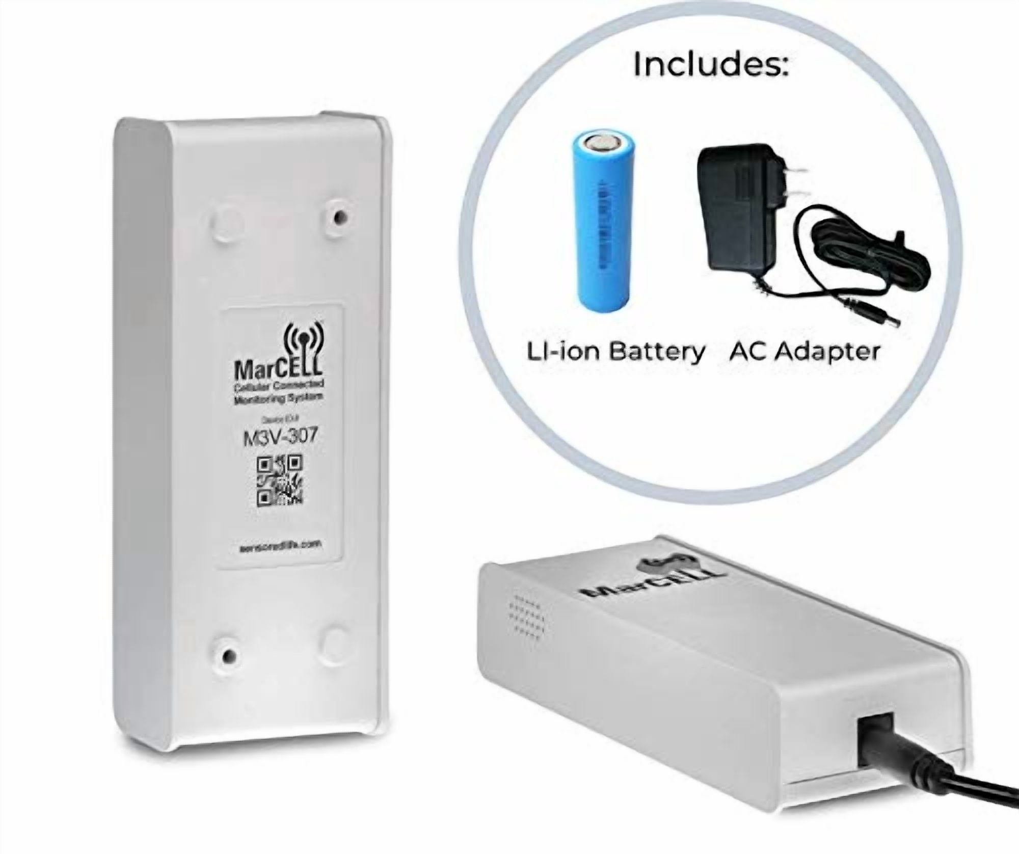 MarCELL Cellular Temperature, Humidity & Power Monitor (Verizon) - Made in The USA - RVs, Pet Safety Monitoring, Second Home Monitoring, Greenhouse Monitoring,- 24/7 Monitoring & Instant Alerts