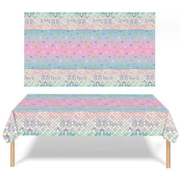 Party Tablecloth Decor Tablecloth Birthday Party Table Cover Sea Theme Party Disposable Table Cloth