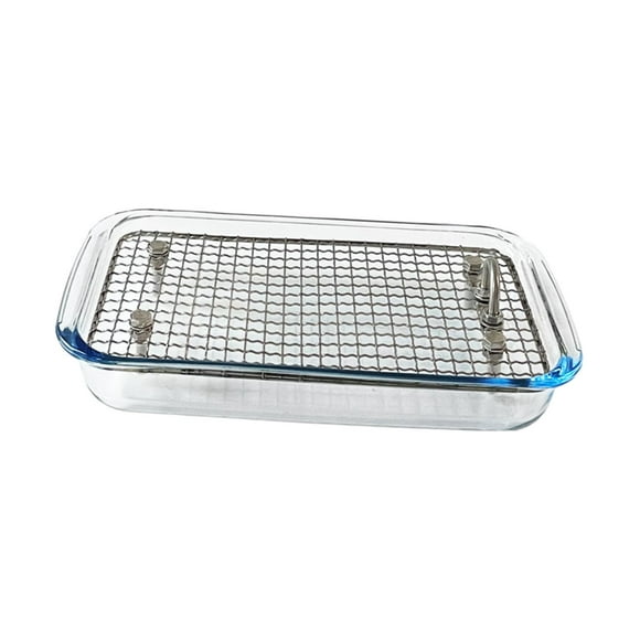 Inodoro para arena para animales pequeños, bandeja rectangular para orinar, inodoro para conejos Claro