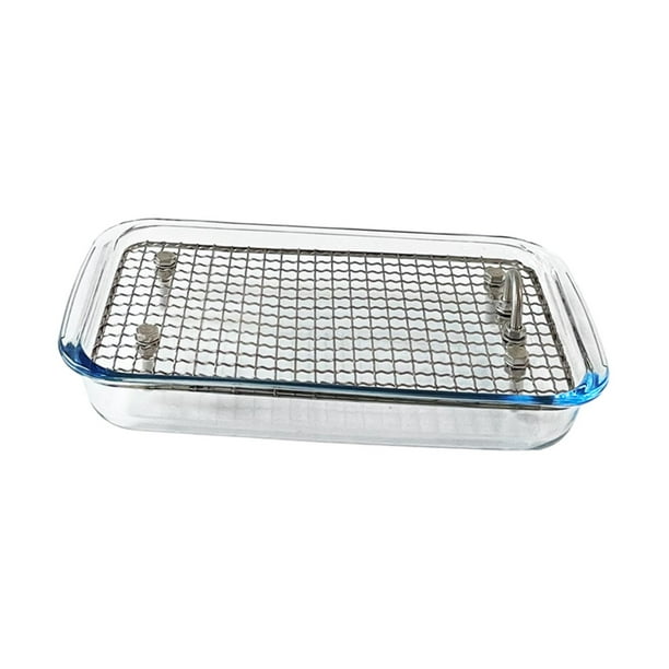 Inodoro para jaula de animales pequeños, inodoro para cama, fácil de limpiar con rejilla, inodoro para mascotas Claro