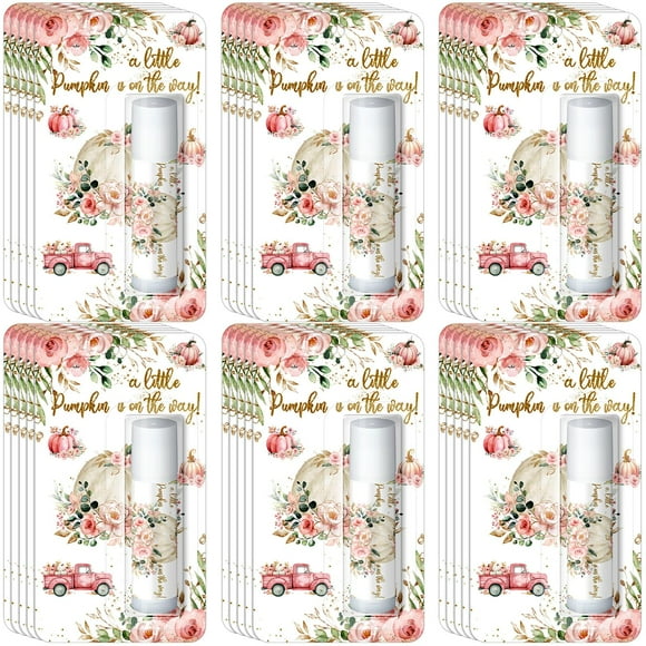 Bálsamo labial Sacubee Fall Pink con aroma a calabaza pequeña x30