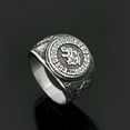 thumbnail image 4 of Lobo de moda anillo masculino que combina con todo anillos pequeños accesorios de joyería de dedo multiusos regalos de cumpleaños de Navidad Ropa, zapatos y accesorios Miscelánea  10# color acero Minnieouse AP016432-02, 4 of 6