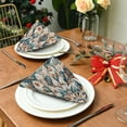thumbnail image 3 of Qxltty Greenish Brown Boho Pattern Napkins 20×20in Perfect for Parties Dinners Weddings Cocktail Housewarming Cloth Napkins Set of 1, 3 of 8