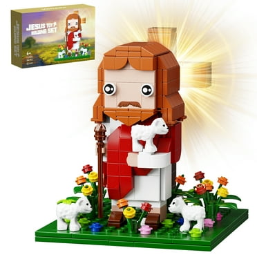 Jesus Building Block Sets Little Jesus Christ Toy Figures Christianity Decor Easter Christmas Christian Gifts for Women Men Kids Age 6  (324 Pcs)