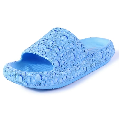 

EastVita Cloud Slides Double Buckle Adjustable Summer Beach Pool Pillow Slippers Thick Sole Cushion EVA Sandals