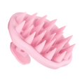 thumbnail image 2 of Cepillo de silicona para el cuero cabelludo, limpieza profunda, masaje manual para el cuero cabelludo. Rosa, 2 of 9