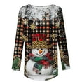 thumbnail image 4 of Winter Saving Talove Long Sleeve Shirts for Women Graphic Printed Sweatshirt Fall Fashion Must Haves Ladies Tops Under $10 Womens Tops Trendy Fall 2025 Christmas Shirts, 4 of 5