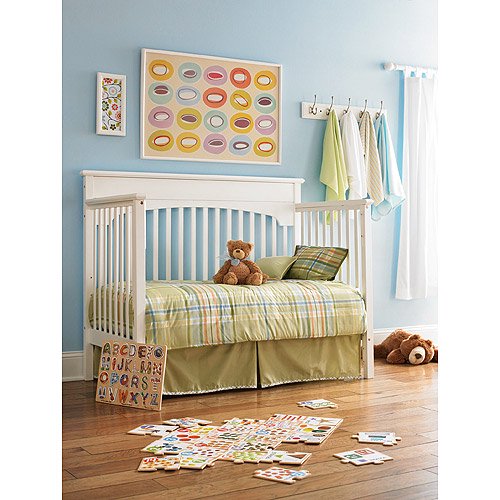 Graco Lauren 4 In 1 Convertible Fixed Side Clic Crib White Graco Lauren 4 In 1 Convertible Fixed Side Clic Crib White