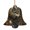Bell Shape, variant on Indian Dream Wolf Vintage Wooden Christmas Ornament Angel Shape,Xmas Tree Hanging Decoration 6 PCS