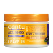 Cantu Revitalizing Leave-In Repair Cream with Acai Berry and Shea Butter, 12 oz.