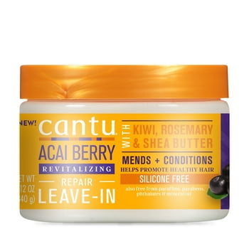 Cantu Revitalizing Leave-In Repair Cream with Acai Berry and Shea Butter, 12 oz.