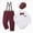 A23-Red, variant on 12-18 Months 3Pcs Infant Newborn Baby Boy Clothes Set With Hat Long Sleeve Romper Tops Suspender Pants Kids Gentleman Outfits Fall Winter Outfit 0 3 6 9 12 18 Months Infant Baby Outfits,Blue