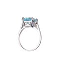 thumbnail image 1 of Unique Vintage Engagement Ring Featuring Light Blue Stone for Women Designed for Weddings and Daily Wear with Treated Gemstones 1Set, 1 of 4