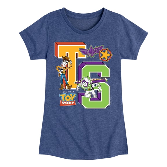 Toy Story - Letterman - Youth Girls Fitted Short Sleeve T-Shirt