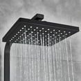 thumbnail image 5 of Matte Black Shower Faucet System Bathroom Rainfall Head Combo with Handle Spray, 5 of 9