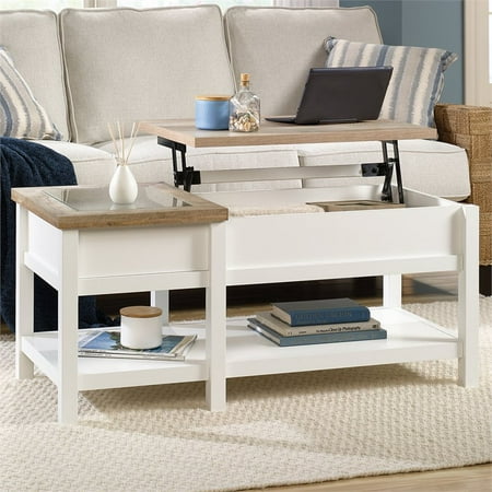 Sauder Cottage Road Lift Top Coffee Table In Soft White Walmart Canada