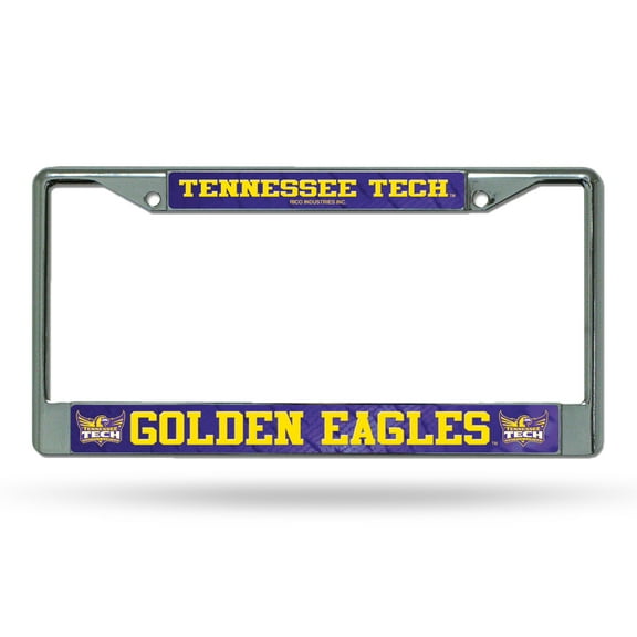 Tennessee Tech Golden Eagles Chrome Metal License Plate Frame