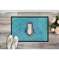 thumbnail image 2 of Polkadot Penguin Watercolor Doormat 24x36, 2 of 4