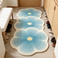 thumbnail image 6 of Floral Rug, Bedroom Rug, Decorative Floor Mat For Bedroom And Living Room, Polyester Non-Slip Area Rug, 6 of 7