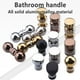 thumbnail image 2 of Billuyoard Perilla de la puerta de vidrio espalda con espalda Empuje la manija del baño Herrajes para gabinetes Accesorios de baño L/Negro, 2 of 6