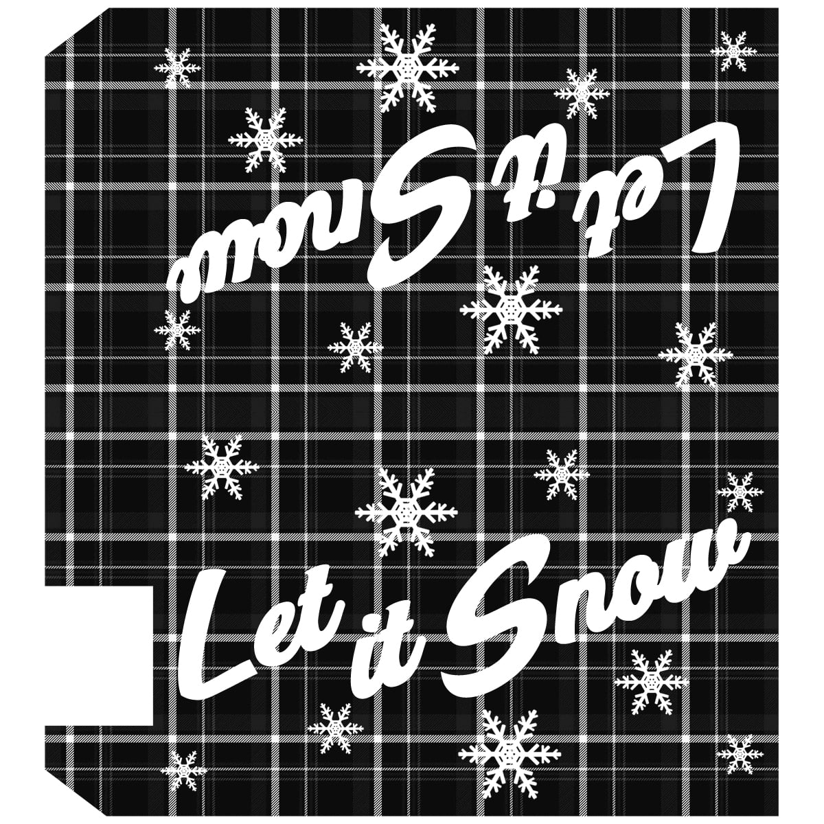 VWAQ Holiday Mailbox Covers Magnetic Christmas Mailbox Decor - 25.5"H X 20.75"W MBM50 BLACK